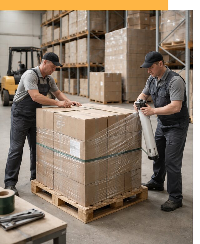 Упаковка и паллетирование грузов от 3581 руб: защита и крепление