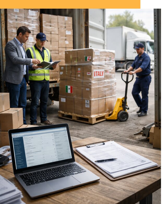 Доставка грузов из Италии: морские и авиаперевозки от 18414