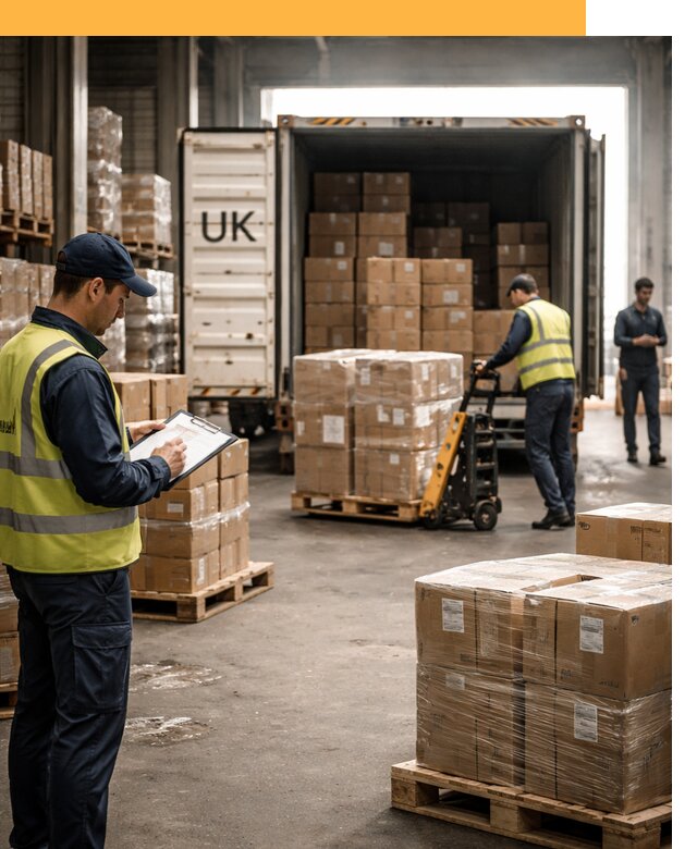 Доставка грузов из Великобритании с таможенным оформлением от 12788