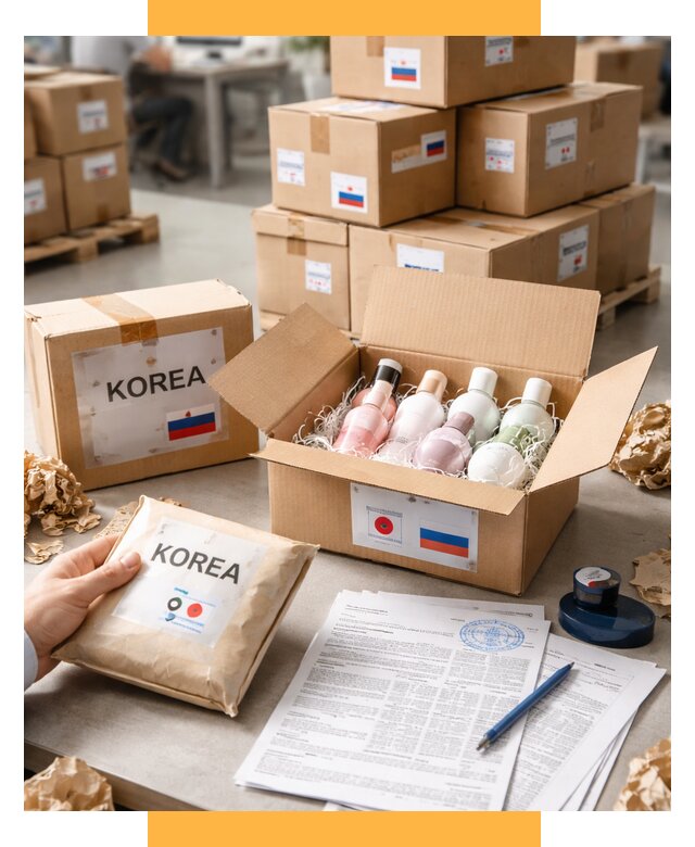 Доставка косметики из Кореи от 8696 р. под ключ | СетСервис-Влк