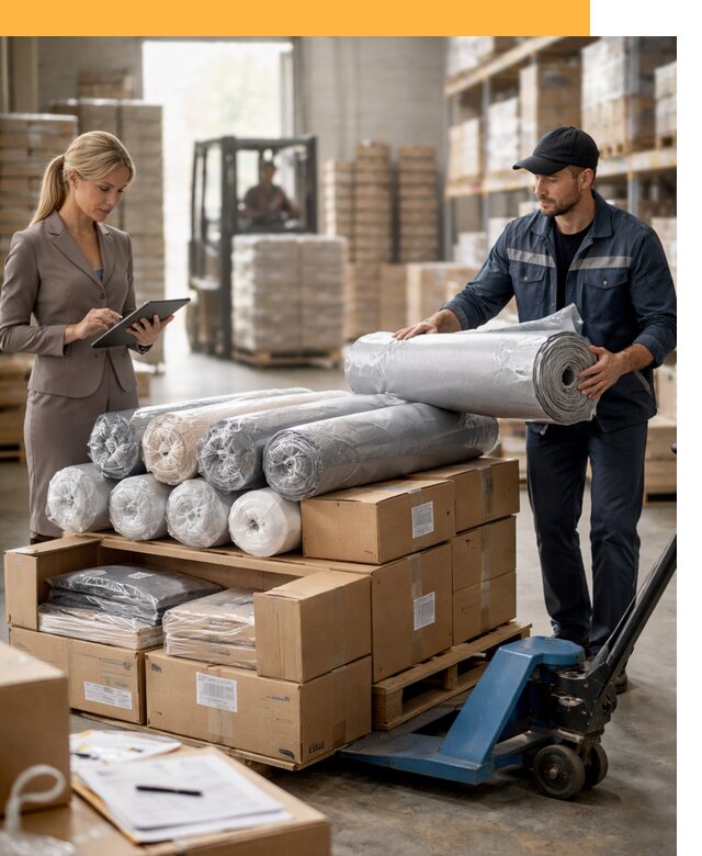 Перевозка текстиля по миру от 15345 руб. с таможней и страхованием