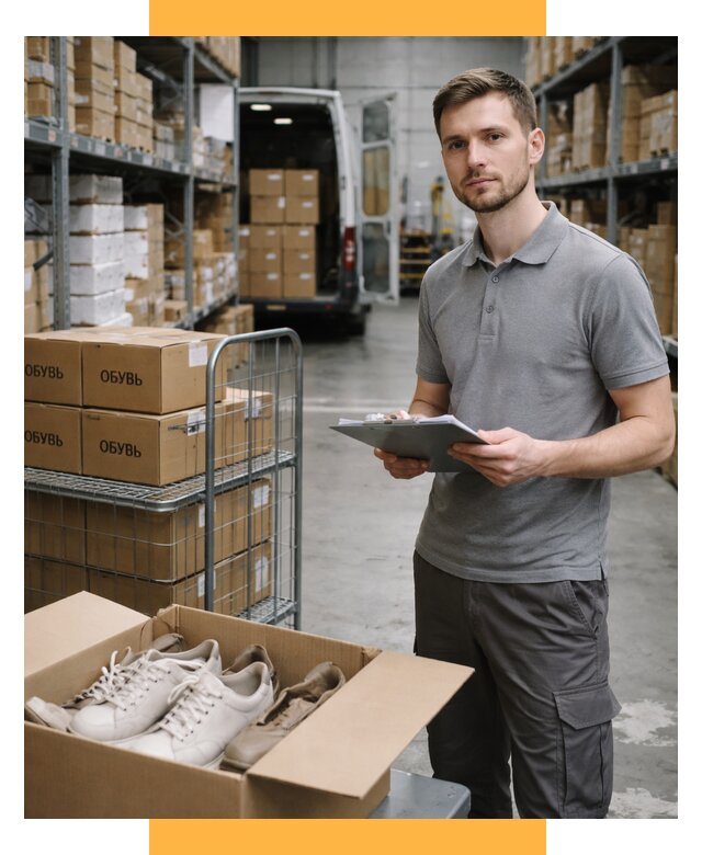 Доставка обуви из Китая и Турции от 4604 р. СетСервис-Влк