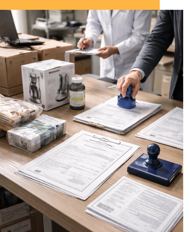 Сертификация импортных товаров от 12276 с таможенным сопровождением